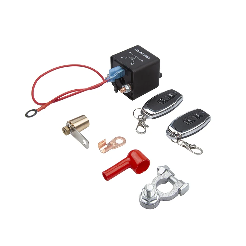 Remote Control 12V 250A Car Battery Breaker Switch Start Relay Cable