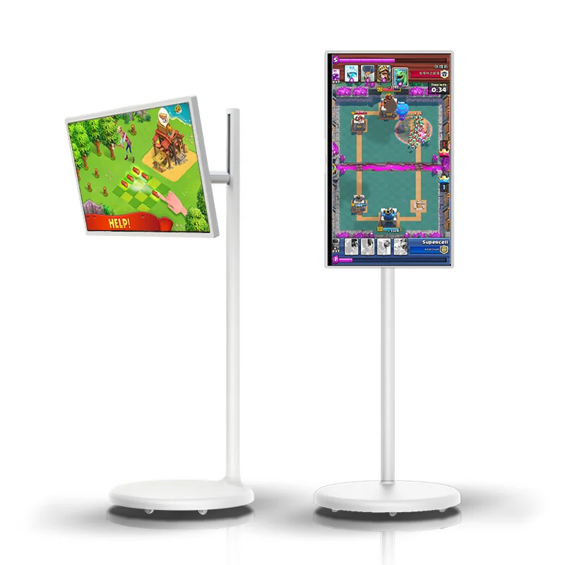21.5 22 23.6 24 27 32 Inch Incell Touch Screen Tv 1080*1920 Android Moveable Android Freestanding Advertising Monitor