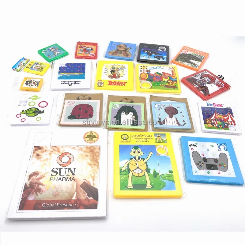 Customize different sizes of corporate advertising promotional gifts puzzle educational toys slider puzzle