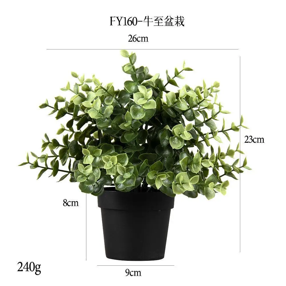 Искусственные растения цветы в горшках зеленое дерево бонсай трава горшок орнамент искусственные