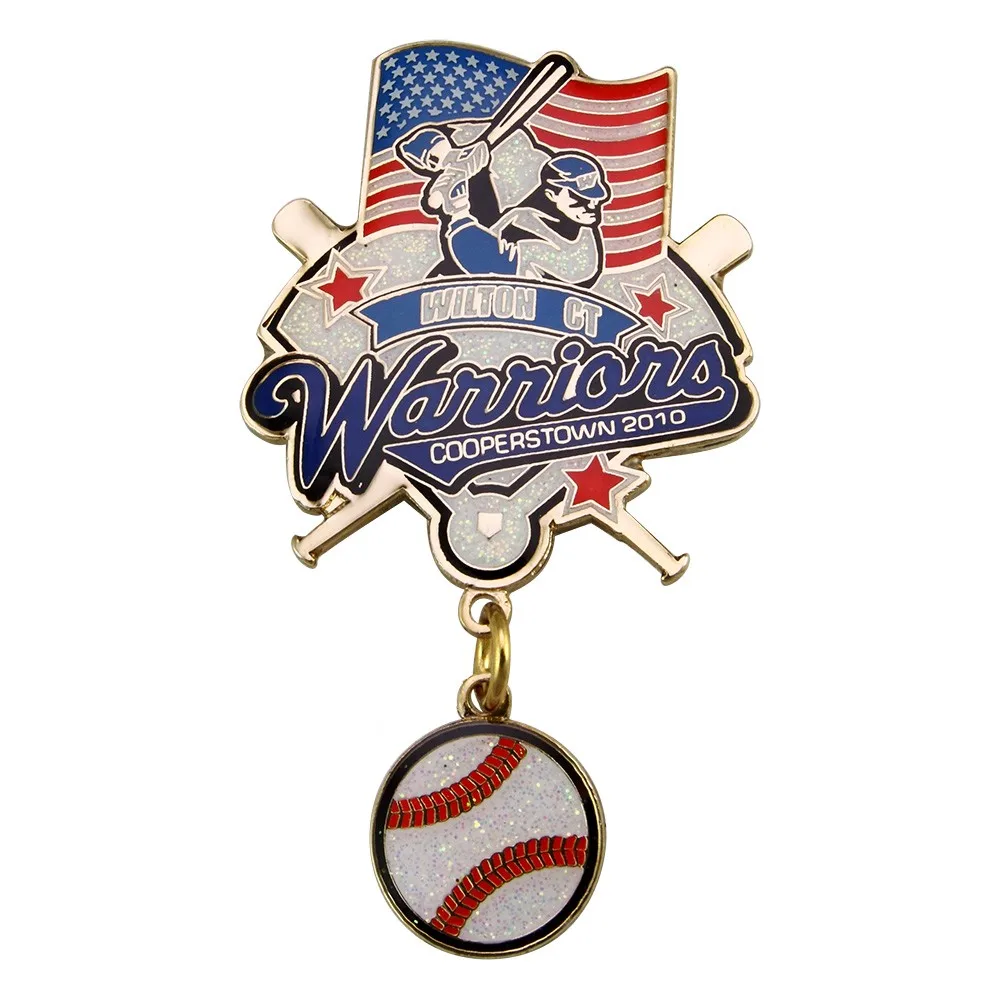 Factory direct metal enamel star badge custom lapel pin badge