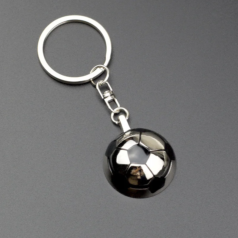 AA018199 Fashion Style Football Shaped Metal Keychains for Souvenir Gift car 3d keychain