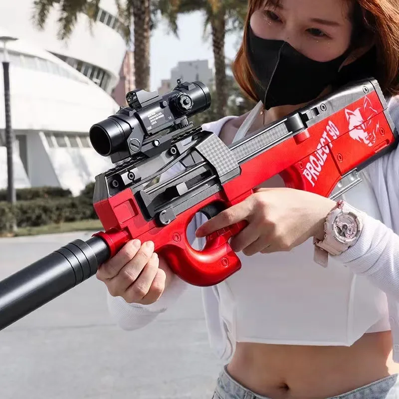 2023 Markdown Sale electric splatrball ball blaster gun high speed fire the submachine gun  P90 orbzee guns