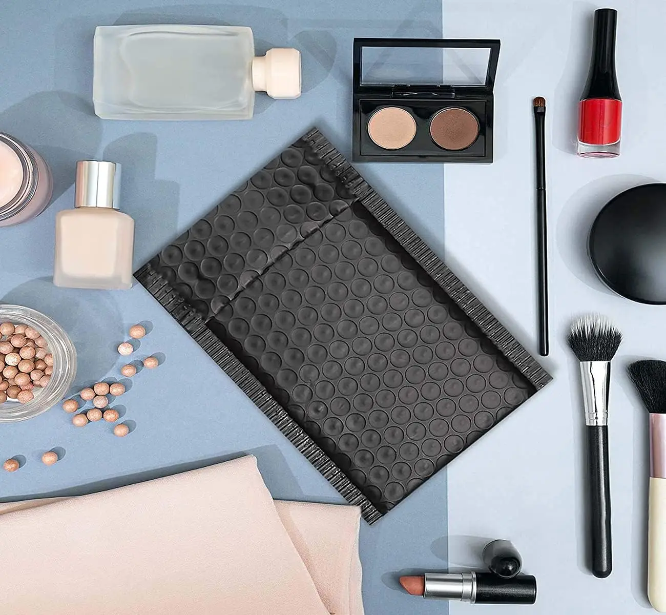 Stock Eco-friendly Customize Black Pink Mailer Strong Adhesive Air Bags Packing Mailing Tear Proof Bubble Padded Envelopes