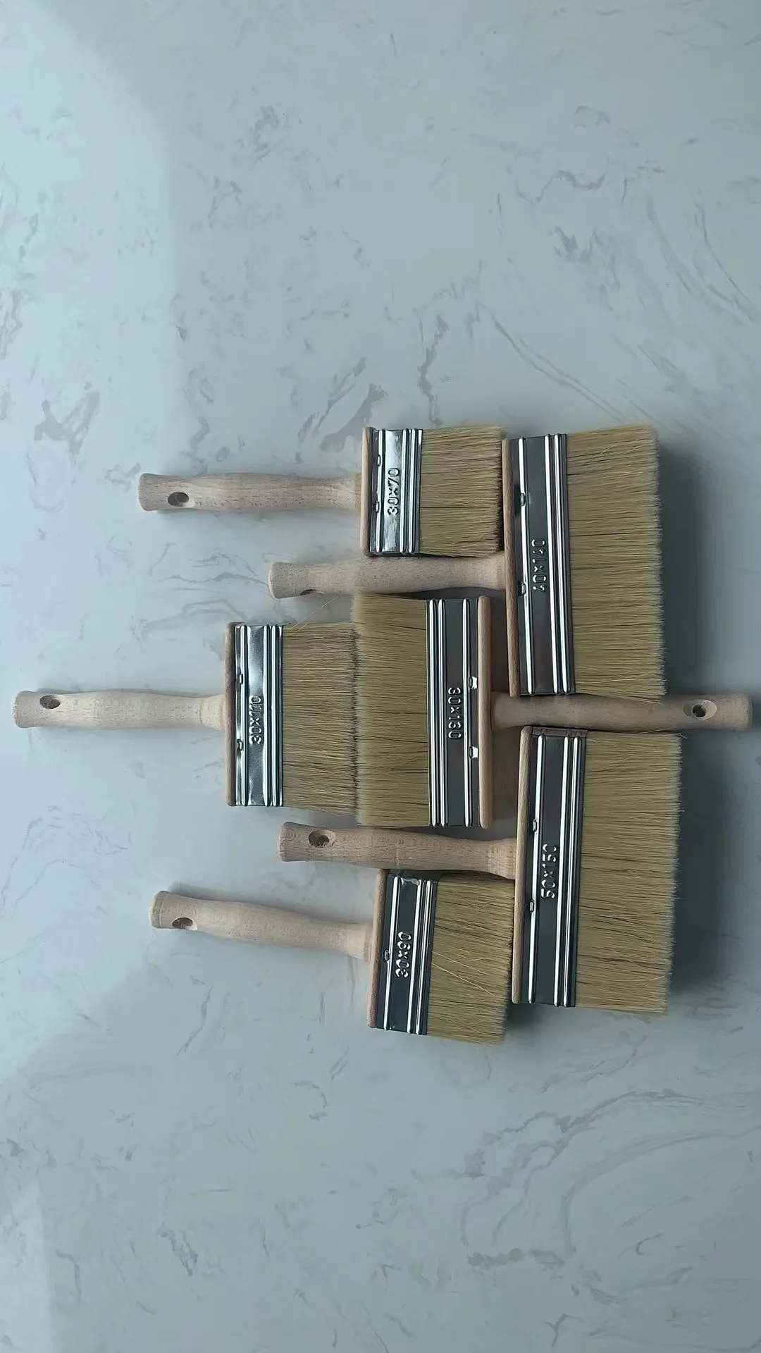 30*130 Deck Stain Brush Wood Handle Large Deck Brush Applicator for Wall Fence Floor Painting