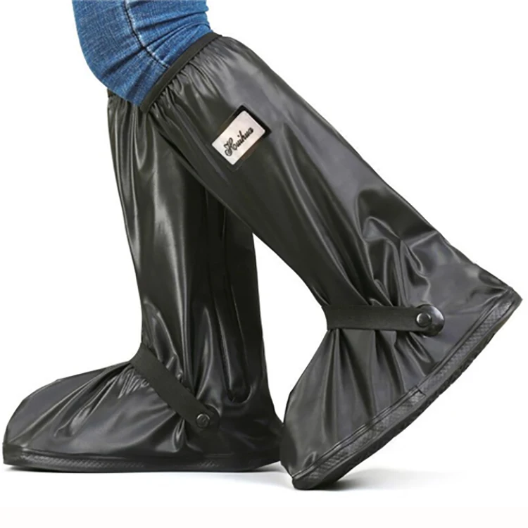 High barrel thickened sole cycling outdoor waterproof shoe cover high water level rain boots cover