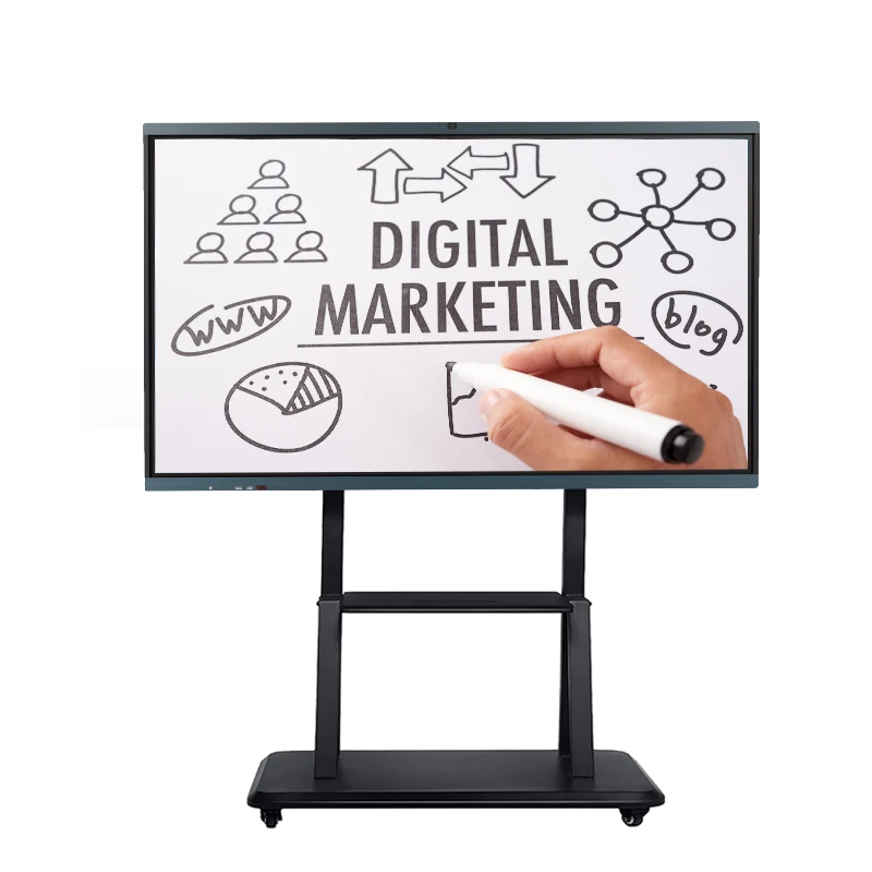 Wholesale 55 65 75 86 Inch LCD Touch Screen All in One PC Whiteboard Interactive Flat Panel for Education Meeting Conference
