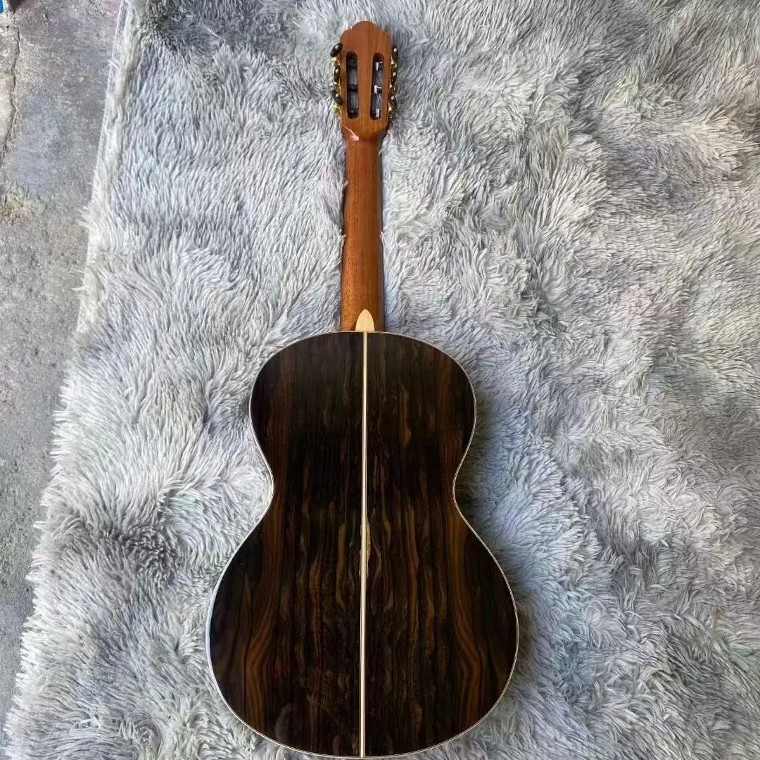 High Quality 36-Inch All-Solid Classic Acoustic Guitar with Cocobolo Spruce Top Rosewood Back/Side Ebony Fingerboard Ready Ship