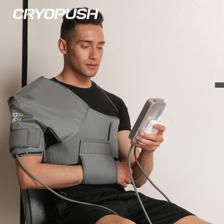 Wholesale PVC Nylon Knee Ankle Shoulder Elbow Sports Gel Ice Cold Compression Wrap with Air Pump