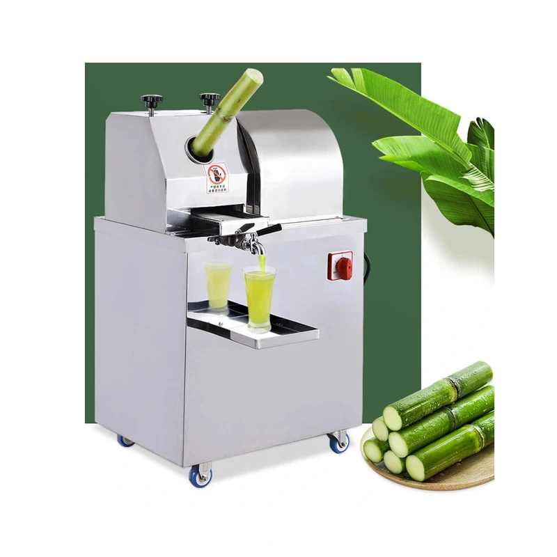 Commercial Desktop Low Noise Electric Sugar Cane Sugarcane Juicer Squeezing Extractor Machine for Sales