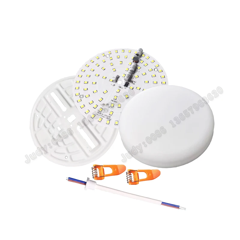 China Supply DOB IC driver ceiling round LED panel light raw materials 10W 18W 24W 36W housing slim panel light SKD