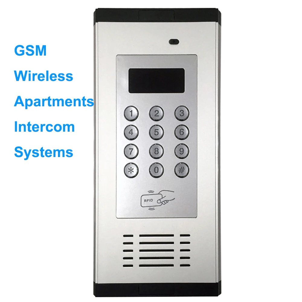 Smart Phone Control GSM Wireless DIY-installation Apartments Intercom Systems