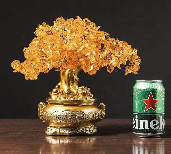 Роскошный Кристалл в американском стиле, роскошное украшение с уникальным ручной работы, искусство и ремесла, украшения из дерева Фортуны