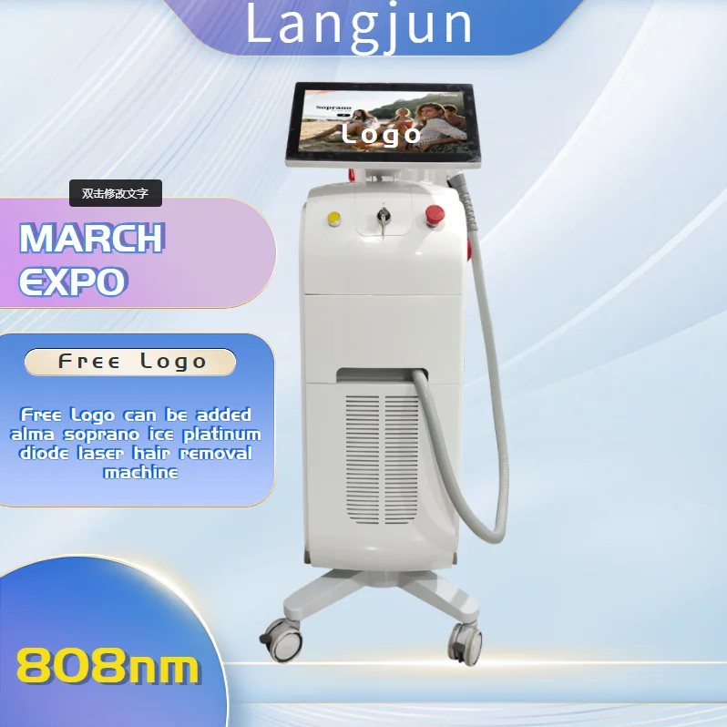 2024 Best Selling 4 Wavelength 780/808/940/1064nm Diode Laser Hair Removal and Whitening and Skin Rejuvenation Beauty Machine