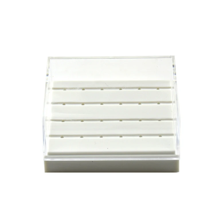 2021 Dental Holder Burs Block Case Box /24 Holes Plastic Disinfection Box
