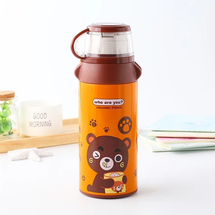 BPA Free Cute Stainless Steel Double Wall Insulated Kids Thermos Baby Children School Water Bottle