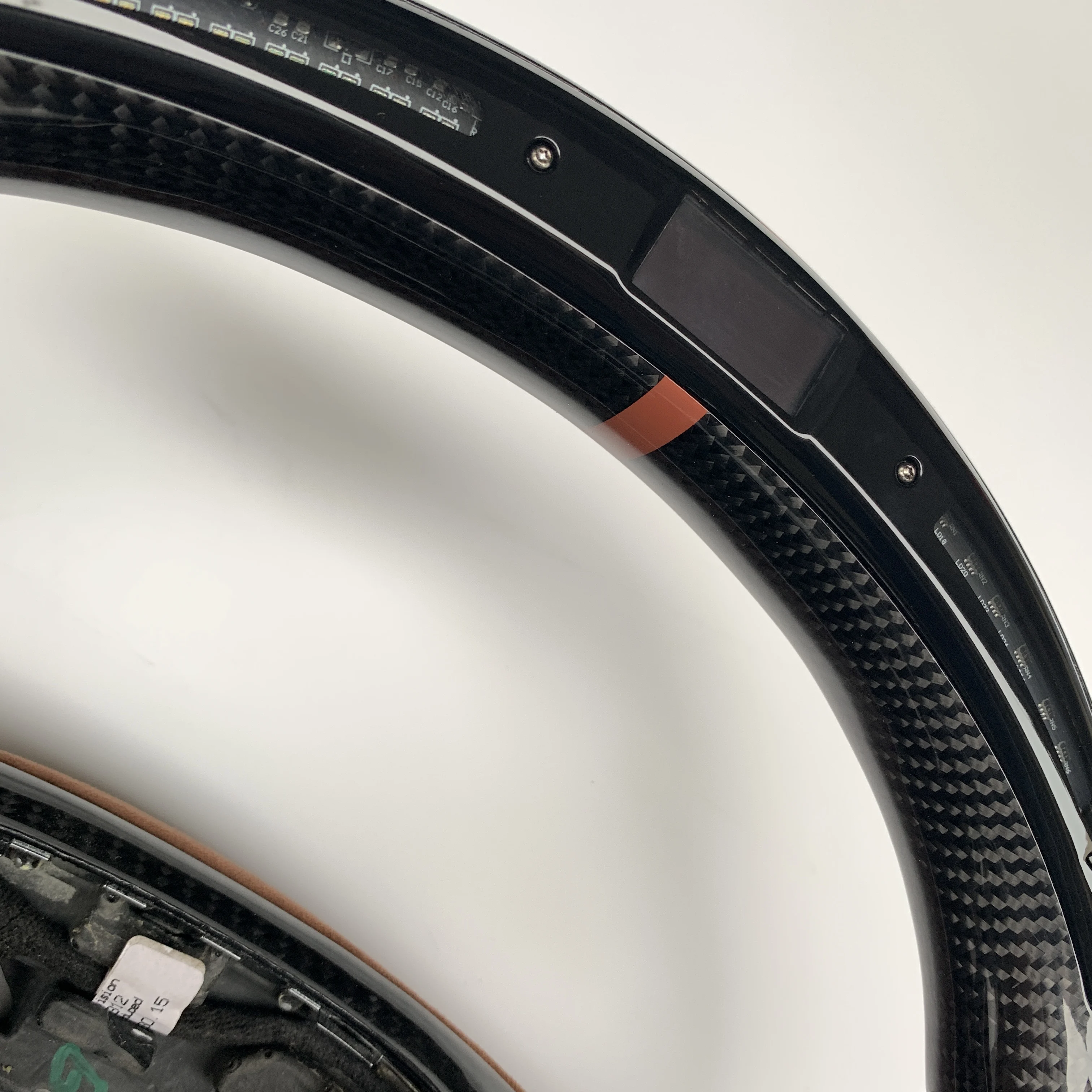 Maserati 14-18  Geberit black carbon fiber steering wheel with LED thumb buttons maserati geberit custom steering wheel