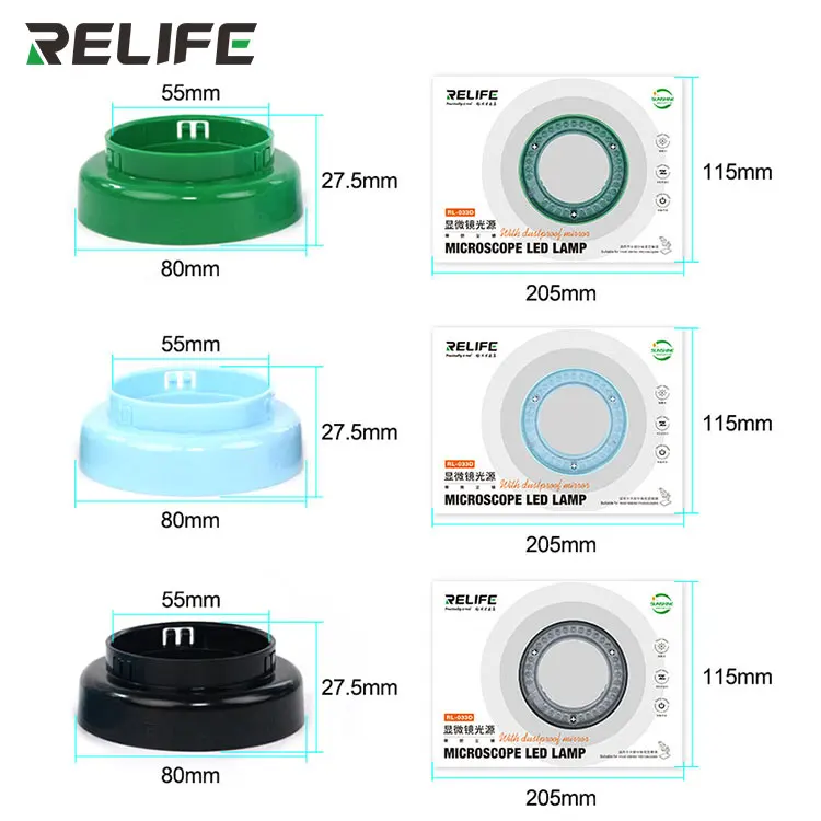 RELIFE RL-033D Microscope LED Light With Dustproof Snap-In Design For Repair Mobile Phone Microscope LED Light Source