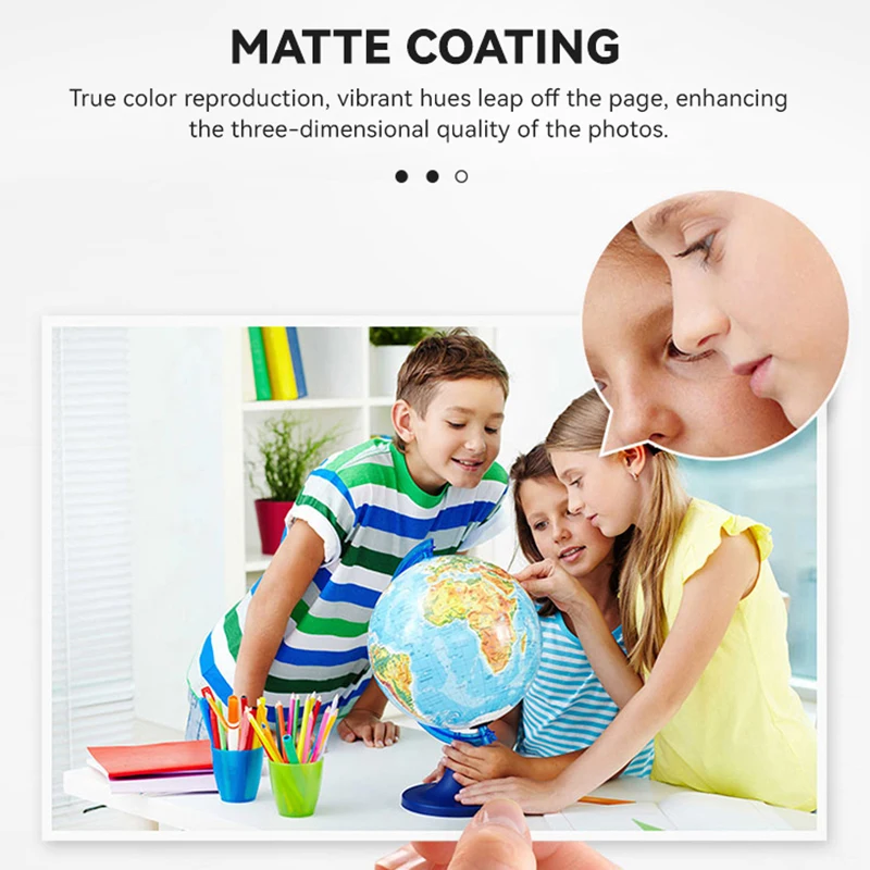 108g 128g 150g 170g 200g 220g A3 A4 Size Inkjet Matte Photo Paper For Inkjet Printers Printing Photos