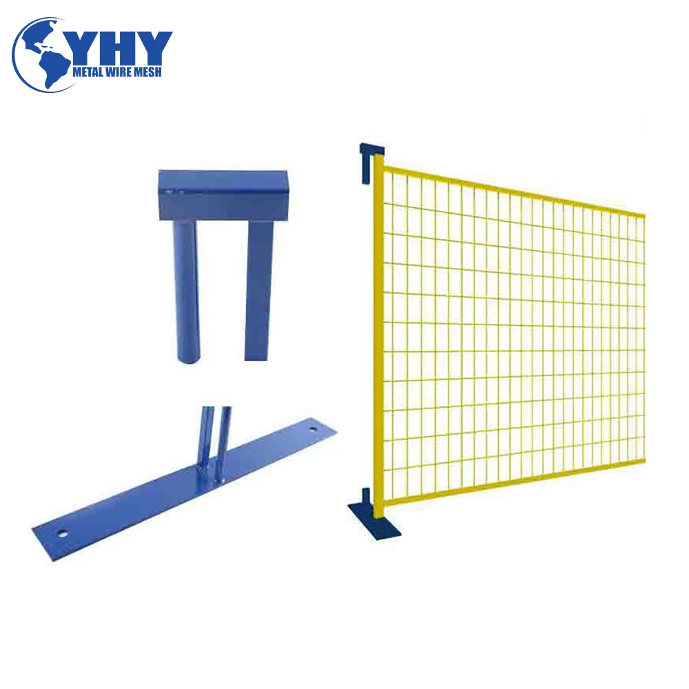 Electric welding temporary fence for outdoor construction