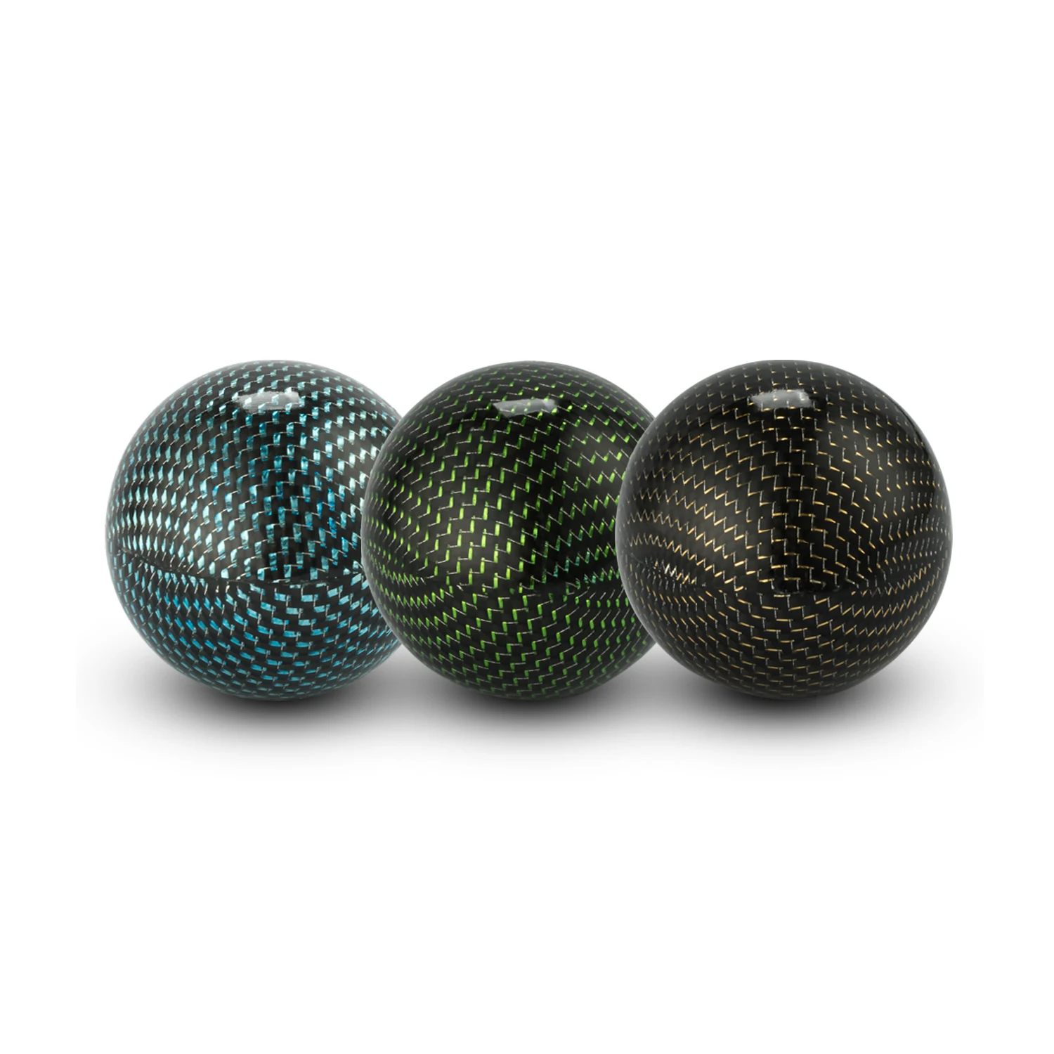 Carbon fiber wrapped aluminum ball shift knob universal carbon fiber shift knob lever