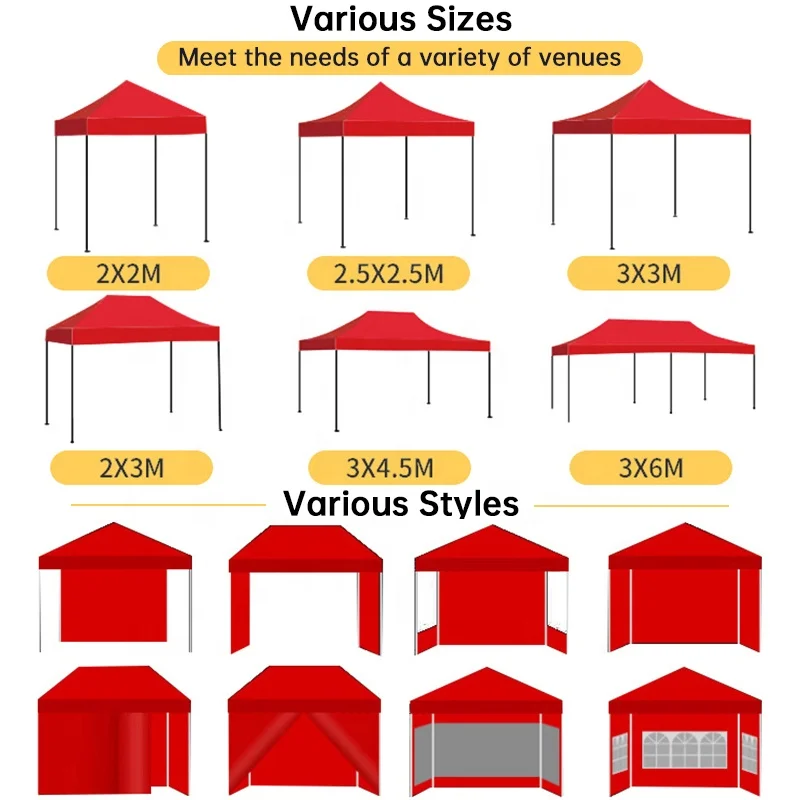 Оптовая продажа на заказ складной навес разных размеров для наружной выставки рекламы палатка мероприятий