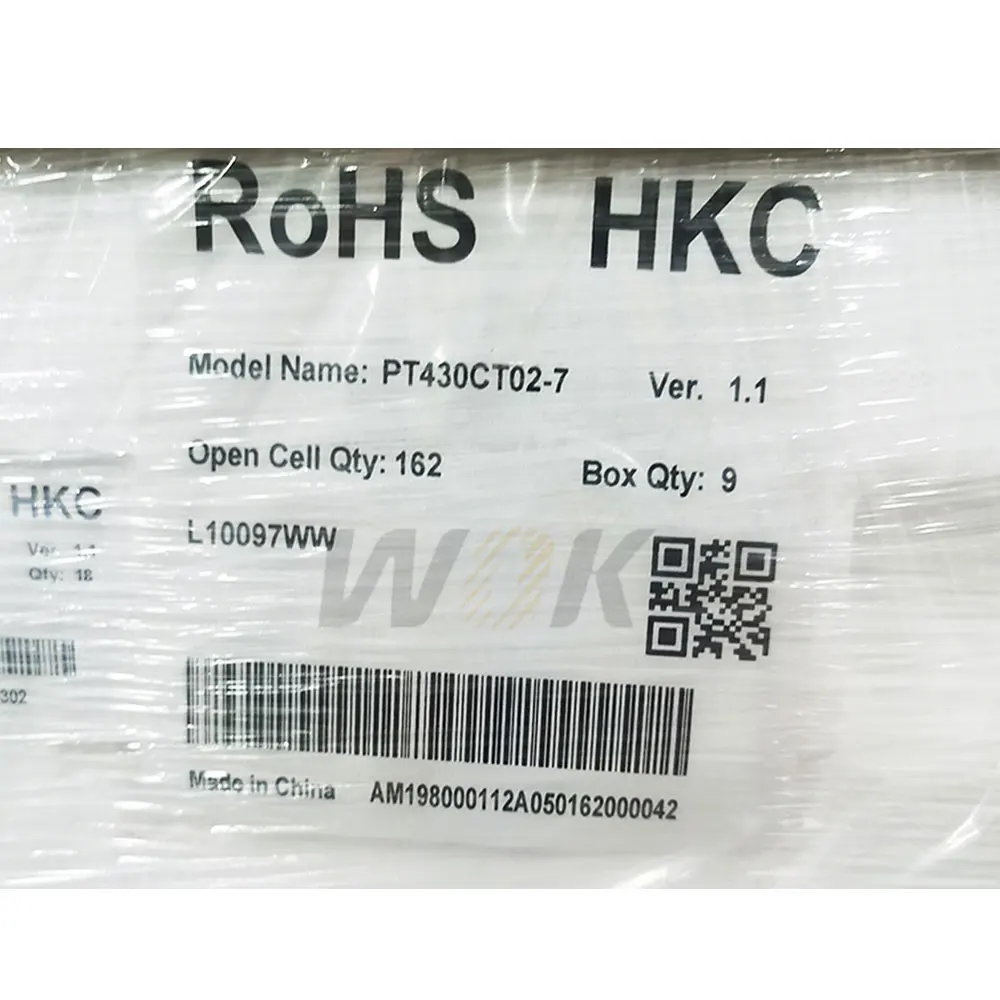 HKC PT430CT07-5 Lcd Display 43 Inch Display Lcd Tv Replacement Lcd Tv Screen