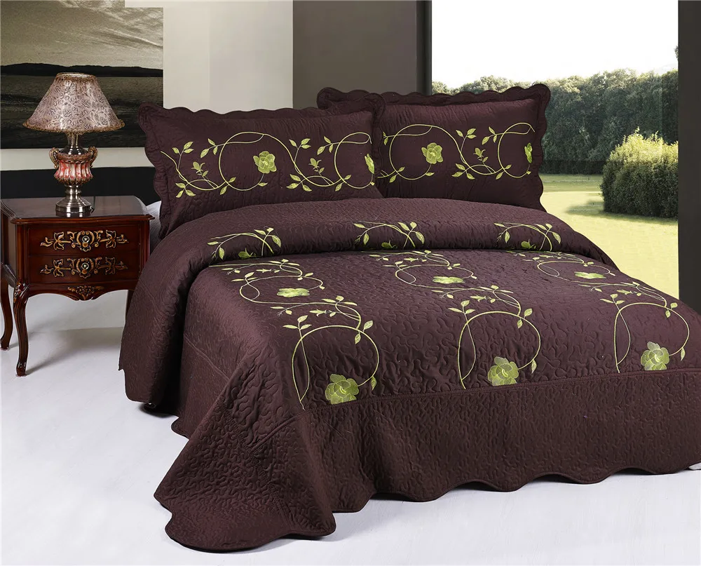 Bedspread Set Quilting Microfiber Factory Direct Bedding Quilts Made In China Coverlet for Bedroom Wholesale Quilt Set