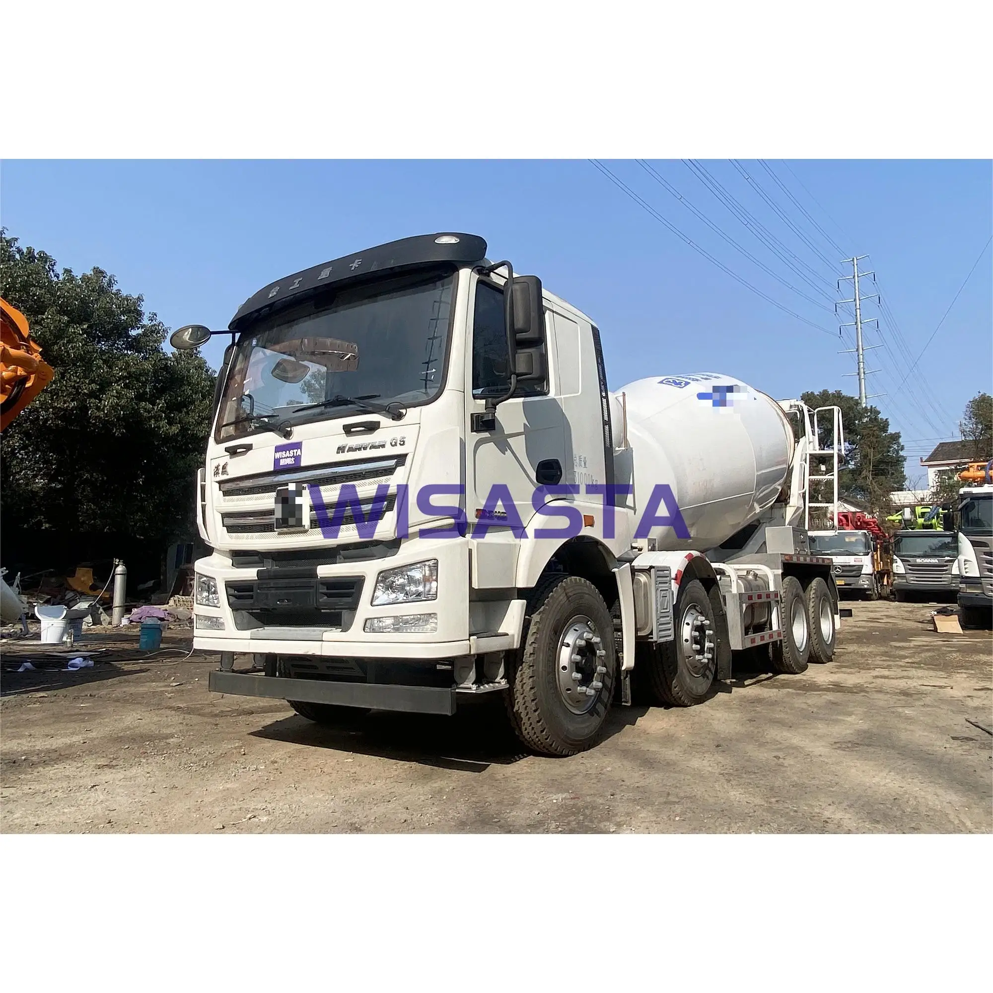 Heavy duty durable Chassis Large Capacity 6 8 12 cubic meters Cement Mixing machine Drum ready mixer concrete truck
