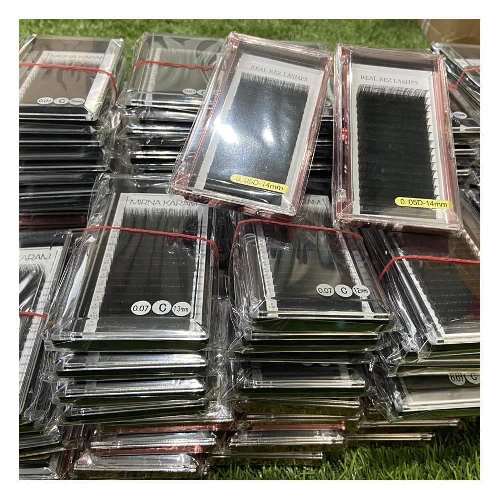 Private Label J B C D Cc Dd L Lc Ld Curl Classic Silk individual Lashes Faux Mink Eyelashes Extensions