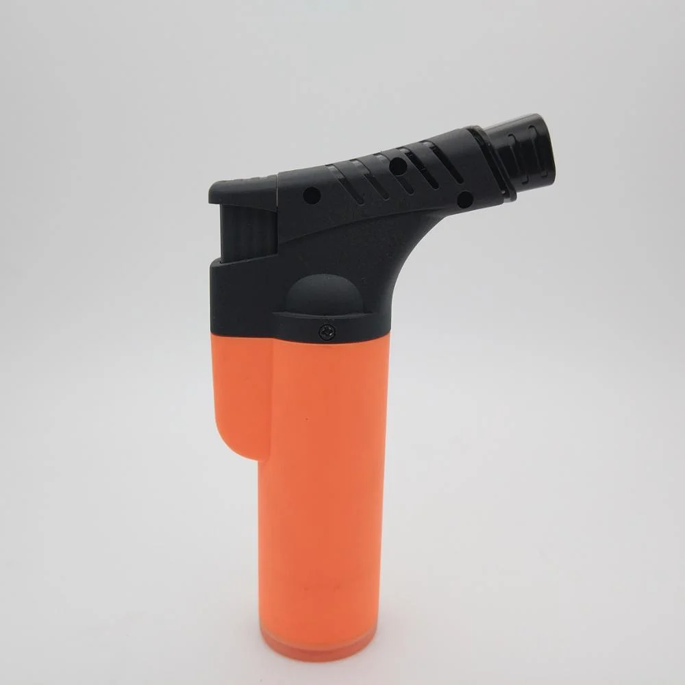 JC-20139 Refillable Cigar Plastic Two Flames Jet Slant Torch Lighter