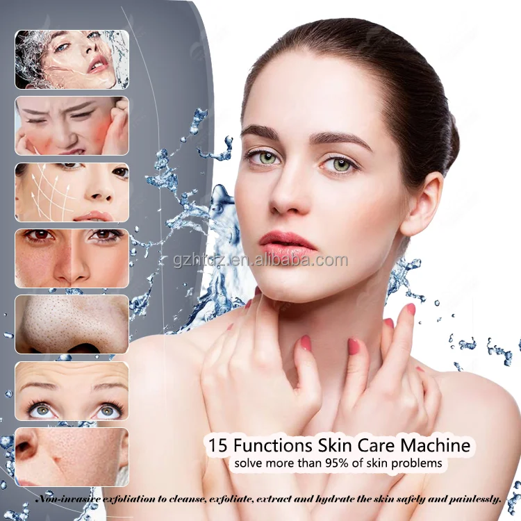 2024 Hydraulic Beauty Facial 15 In 1 machine Hydradermabrasion Diamond Beauty Machine Skin Care Machine