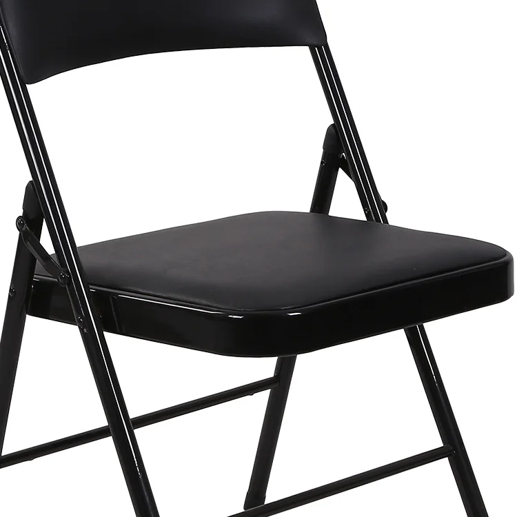 Wholesale Cheap Black Metal Folding Chair Folding Metal Chair