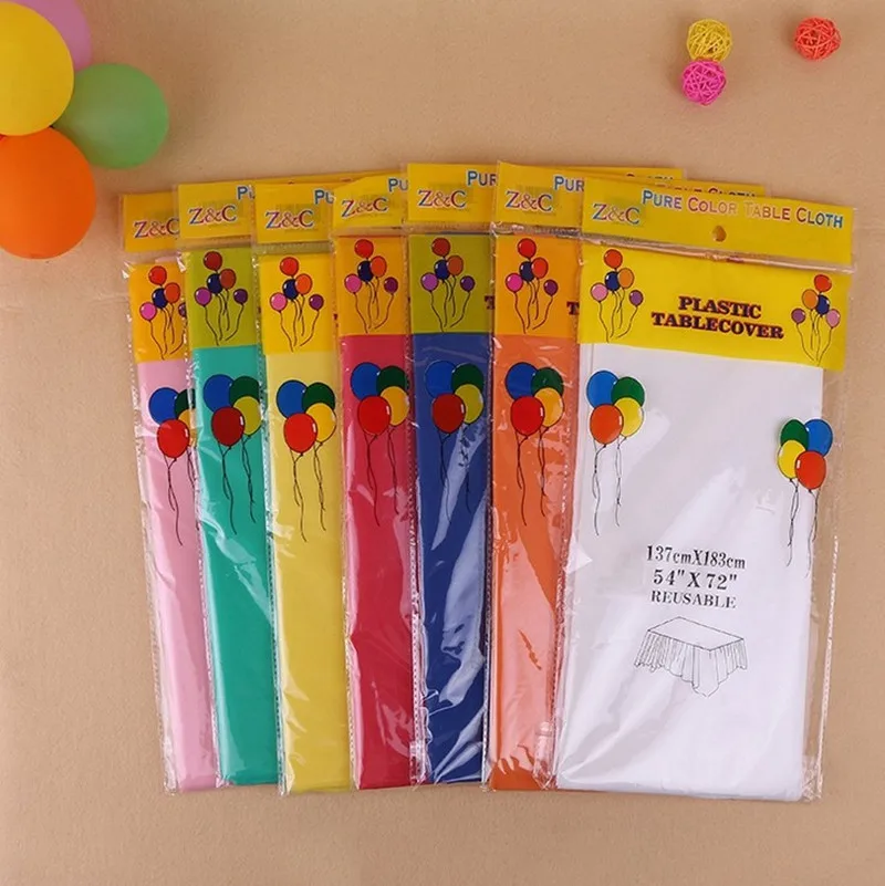 waterproof table Plastic Party Tablecloth Thickness Disposable Peva Tablecloth Customized Printed