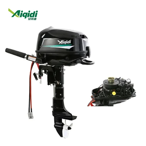 AIQIDI High End E7 48V Long Shaft Electric Outboard Engine 7HP Board Motor Water-Cooled Tiller Control