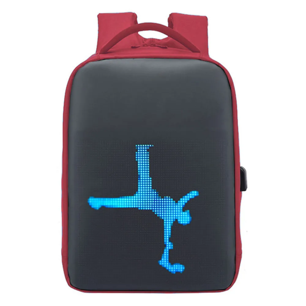 Customize led bag packs rucksack mochila led wifi light up bag packs backpacks