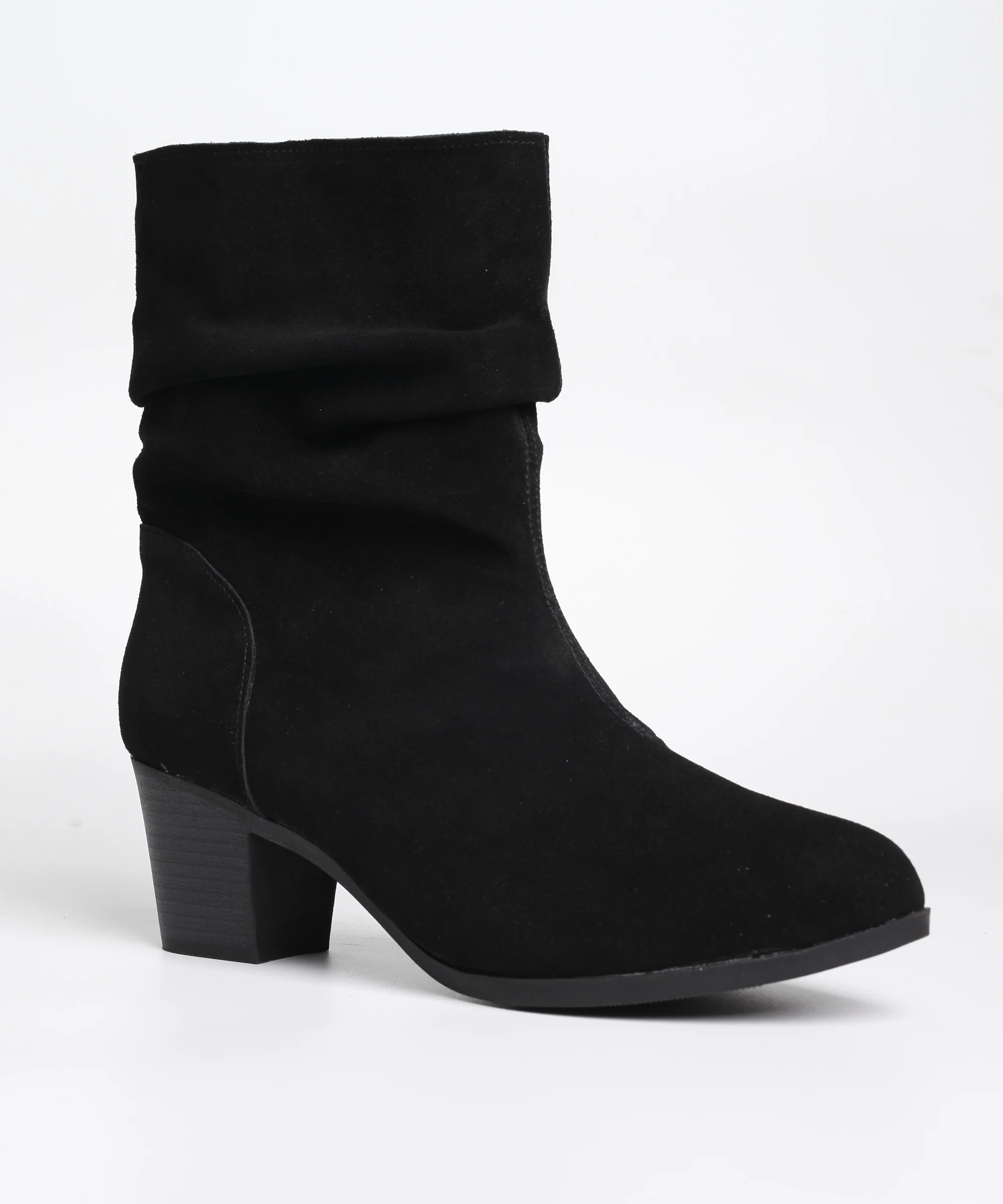 Оптовая продажа, замшевая кожаная обувь, женские сапоги средней длины на молнии, женские сапоги