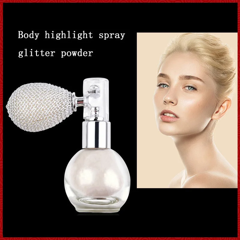 5 Colors Shimmer Highlighter Makeup Waterproof Long Lasting Brilliant Lighten Highlighter Powder Spray