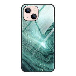 Cellphone Cover Anti-Scratch Glossy Painted Tempered Glass Back Marble Phone Case For Iphone 14 13 12 11 Pro Max XR XS