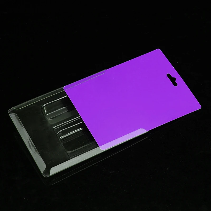 Slim Plastic Package Box New Design Carded Forming Clamshell Pvc Slide Custom Memory Card Blister Packaging Plastic Tr