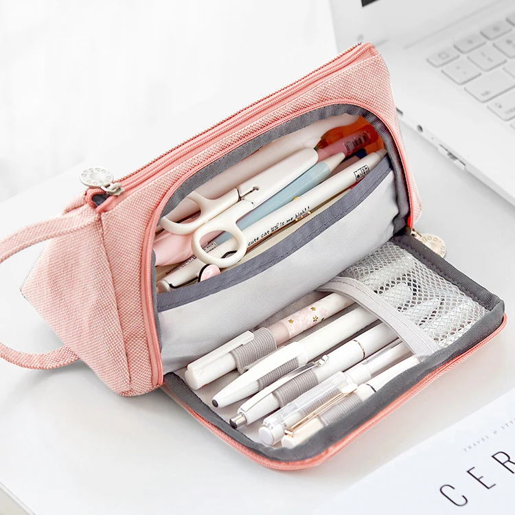 
For student canvas pencil case Amazon hot sale pencil case with window 