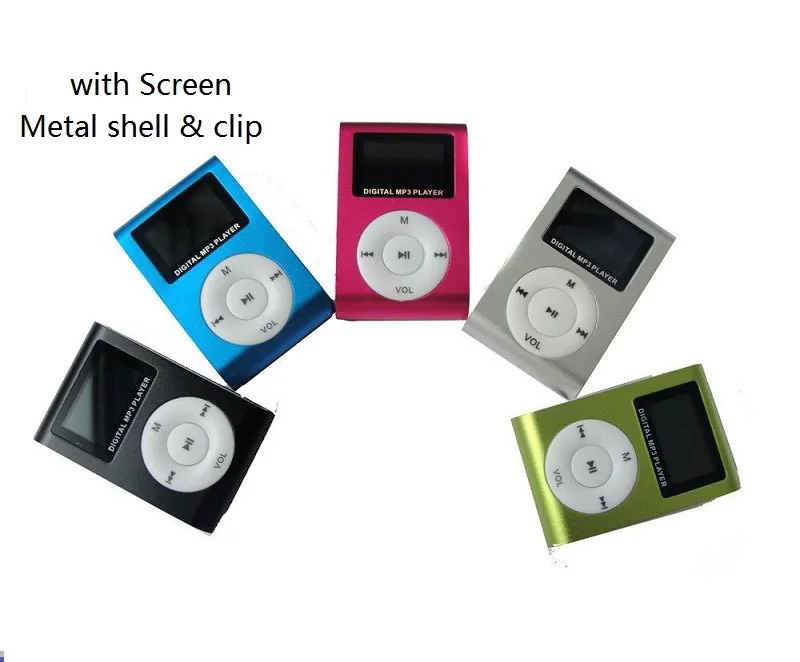 Classic insert TF card metal clip mini MP3 music player sport gift clip MP3