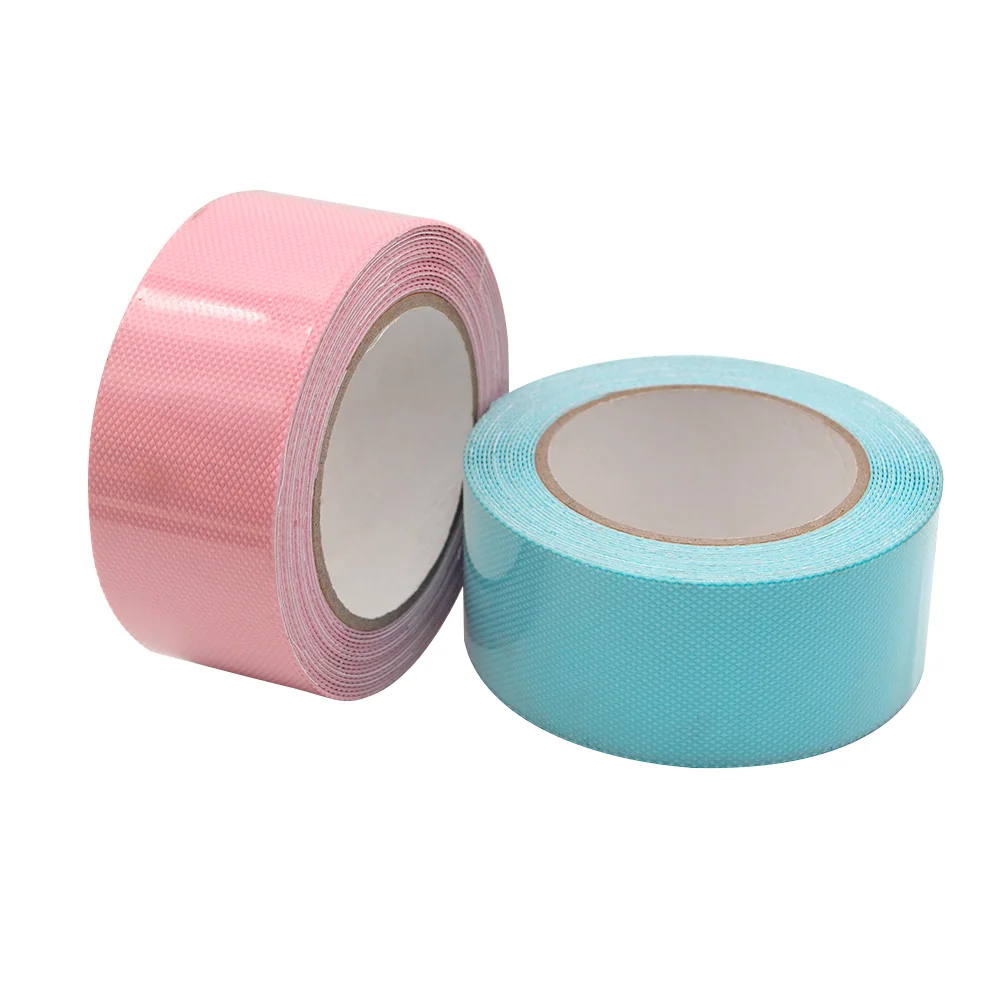PEVA Safety Shower Treads Strips Non-Slip Bath Anti-Skid Tape 50mm Width 5m Length Bath Sticker Pressure Sensitive Solvent