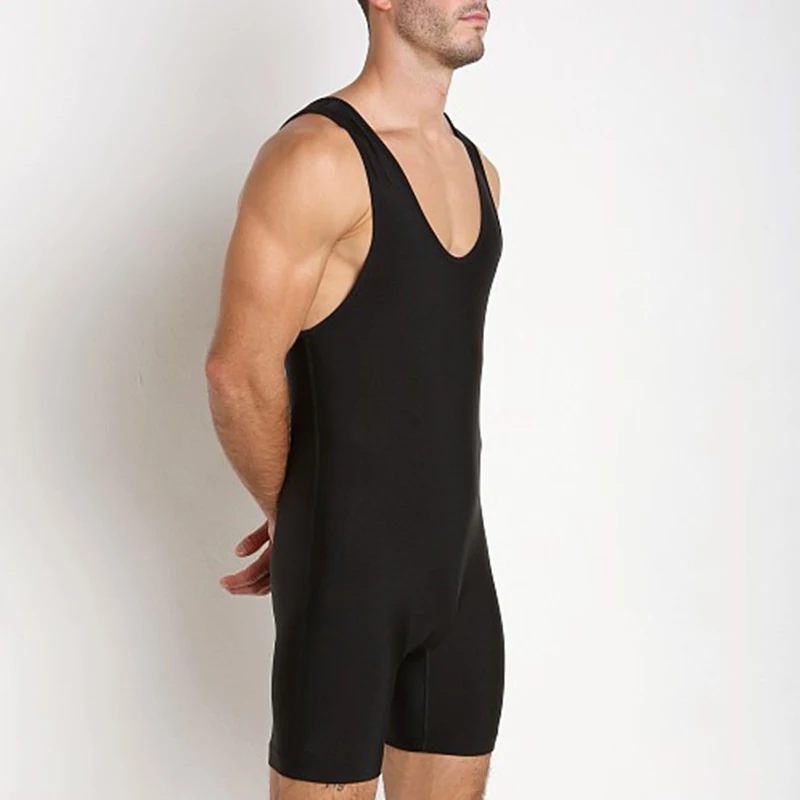 Custom solid bodysuits mens wrestling singlets