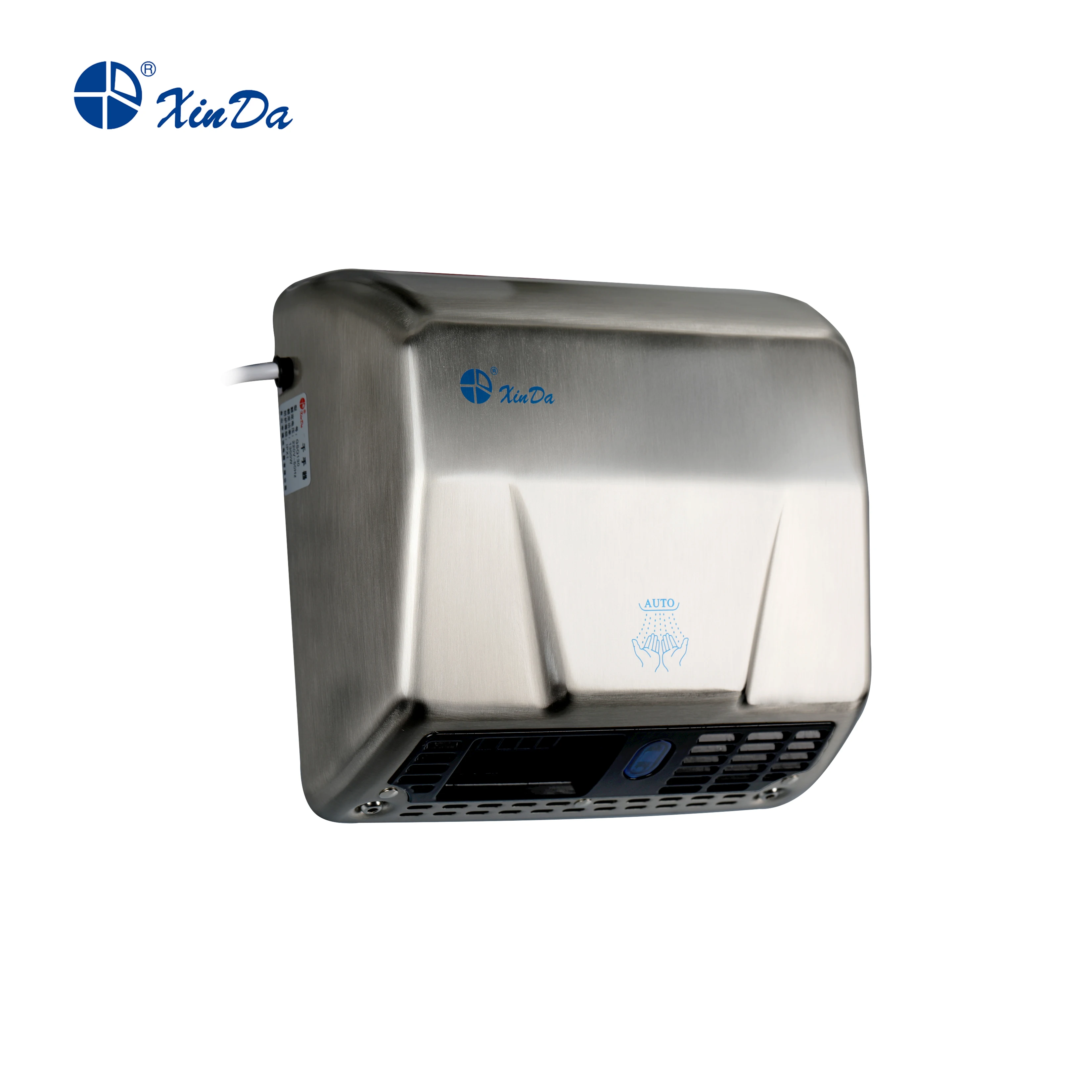The XinDa GSQ130 Silver Muti color single jet hand dryer automatic induction battery operated hand dryer Hand Dryer