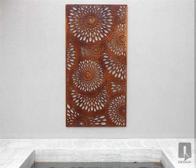 New design outdoor metal wall tree art privacy screen garden screen panels