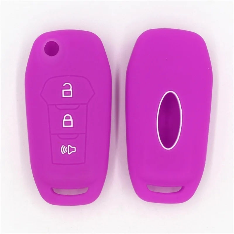 Silicone Remote Key Shell Jacket Car Key Covers For Ford Focus 5 Buttons