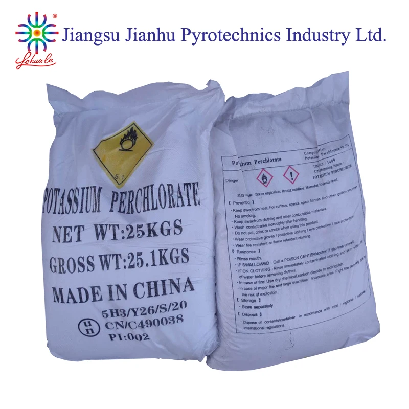 Chinese Potassium Perchlorate 99.2% for Pyrotechnic Industry