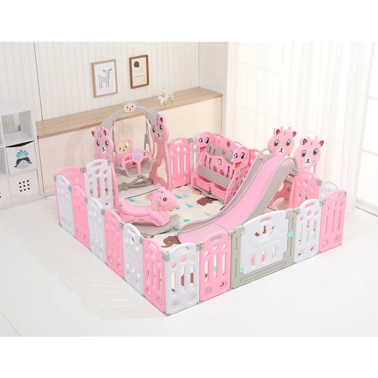 
Free combination kids safety game fence baby indoor portable plastic playpen fence for children 
