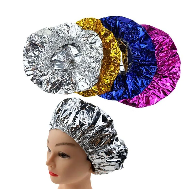 Aluminum Foil Caps Deep Conditioning Caps Salon Aluminum Foil Baking Oil Hair Nourishing Dry Hair Cap for Salon Home
